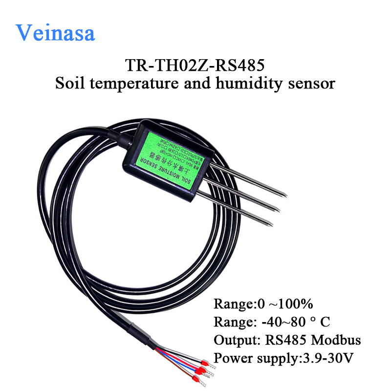 Soil Moisture Sensor - 2026 New TR-TH02Z Soil Temperature &
