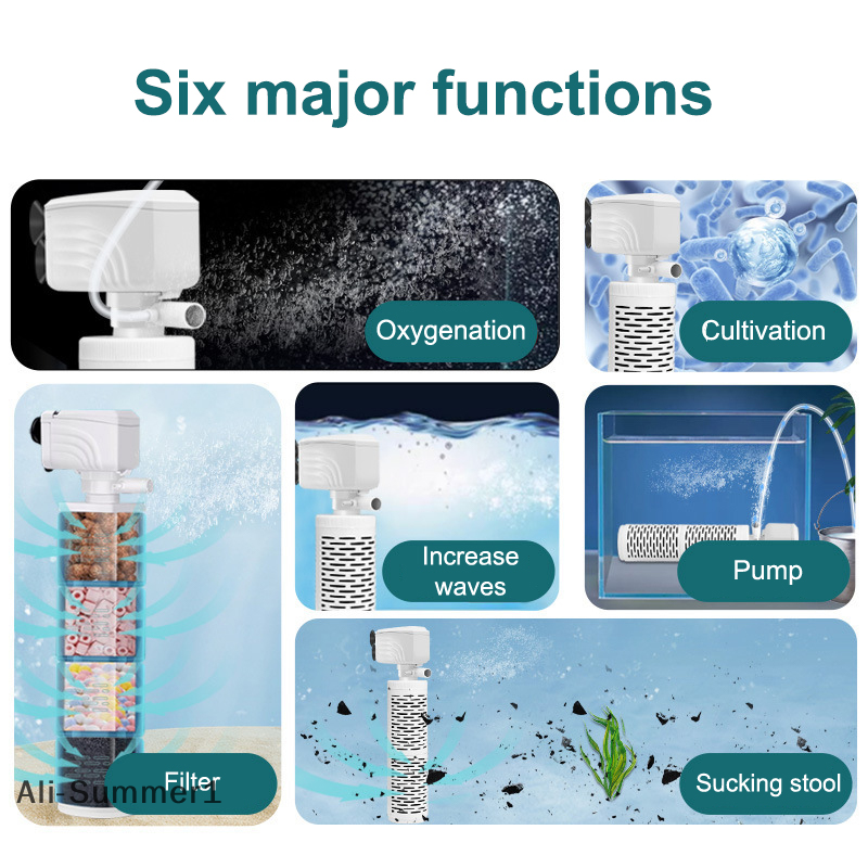 【E】3 In 1 Aquarium Filter Pump - Aquaculture Aerator Pump のレビューと価格