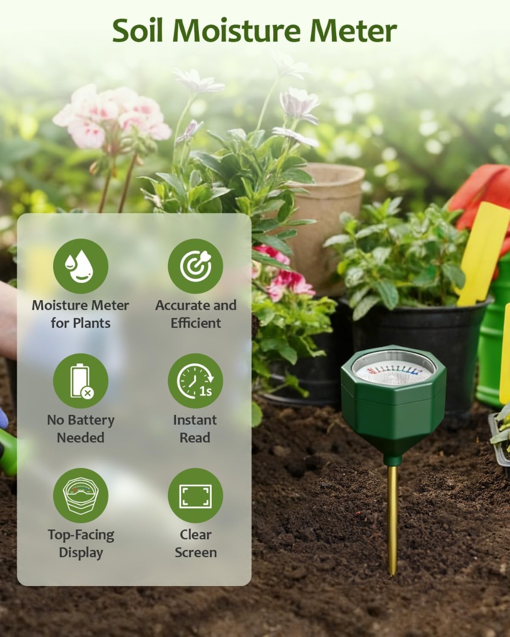 Soil Moisture Meter, Plant Wat - Soil Moisture Sensor のレビューと価格