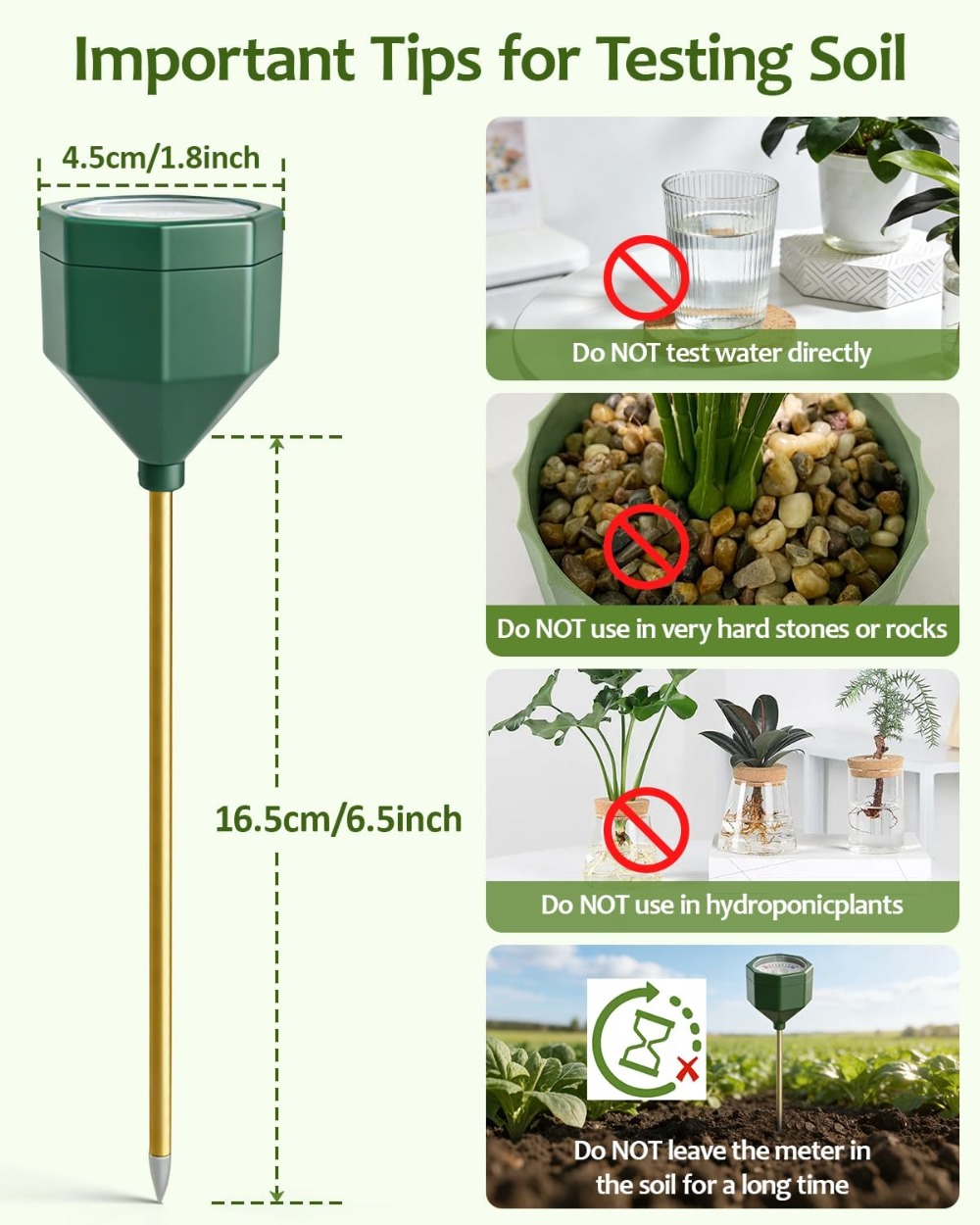Soil Moisture Meter, Plant Wat - Soil Moisture Sensor のレビューと価格