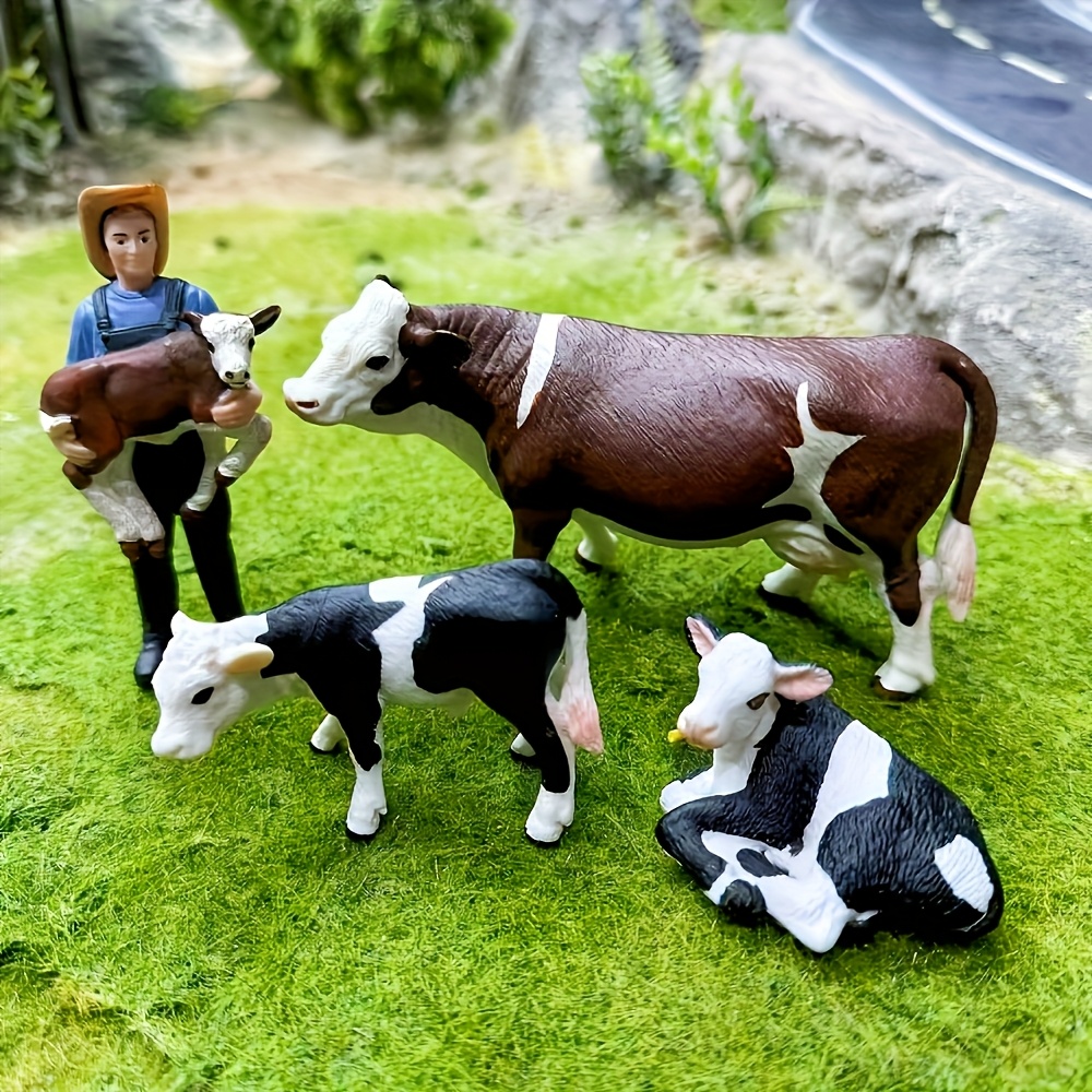 Farm Farmer And Cow Model Set  - Farming Agriculture Stocks のレビューと価格